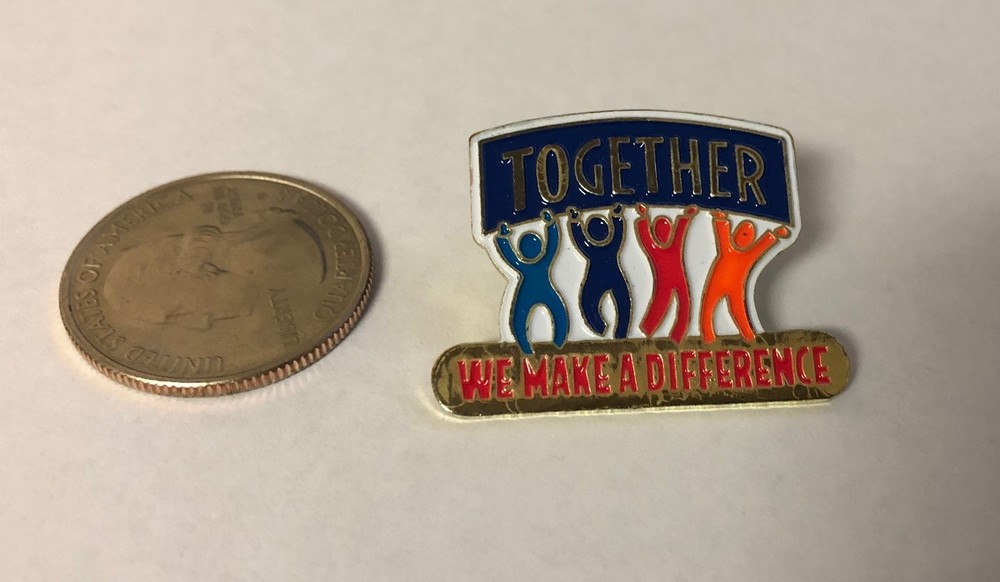 Together We Make A Difference Pin