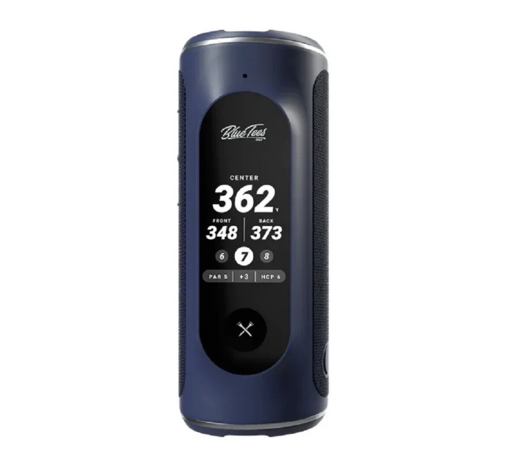 Blue Tees 2023 GPS Golf Player+ Magnetic Wireless Bluetooth Speaker Navy