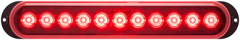 Thin Line Dual Lens Led Stop/Turn/Tail Light. Sealed. Surface Mount, Red