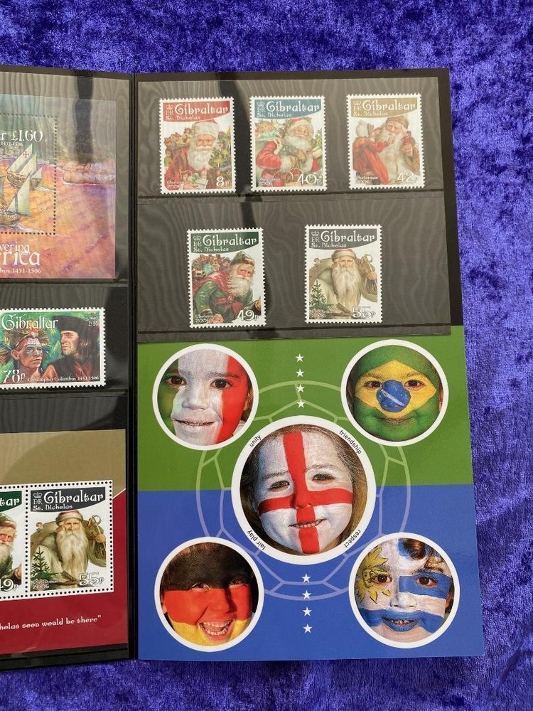 Gibraltar 2006 year stamp mini sheet year book