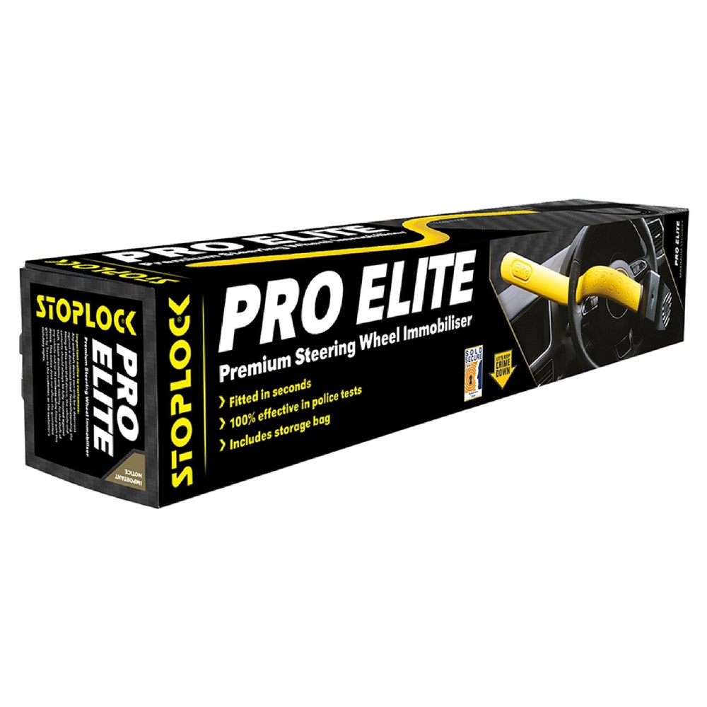Stoplock ELITE Steering Wheel Lock Recommended for Citreon C Zero 2011 Onwards