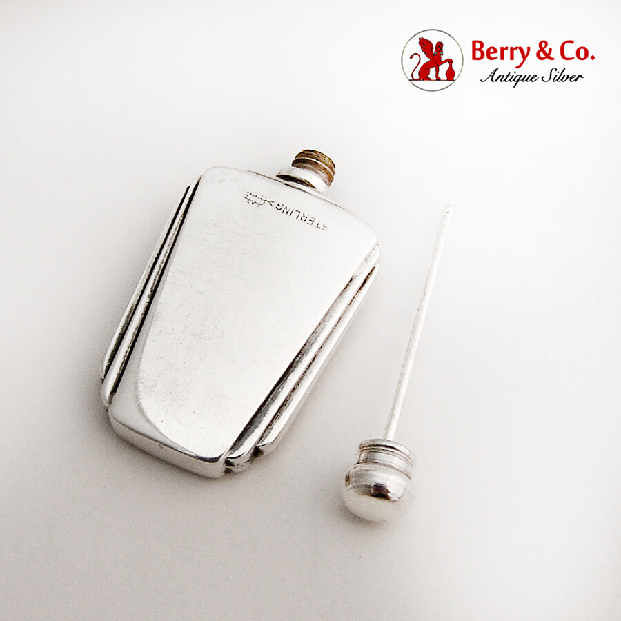 Phi Sigma Chi Fraternity Small Scent Bottle Webster Sterling Silver