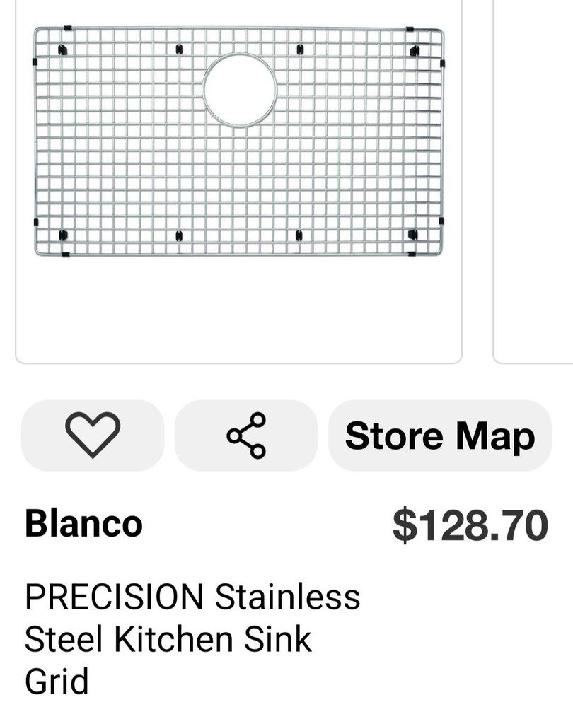 BLANCO PRECISION Stainless Steel Kitchen Sink Grid