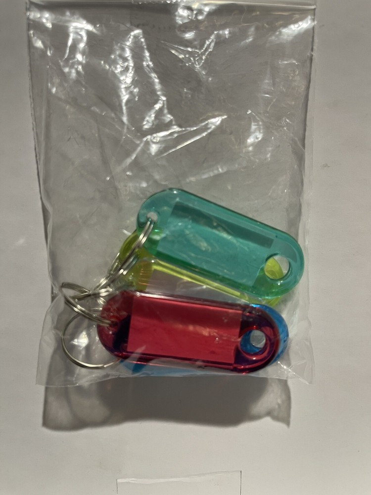 5 pcs Key Labels Waterproof Crystal Key Number Tags for Classification Name Tag