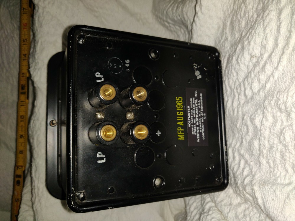 Vintage Weston Voltmeter Model 921 Panel Meter 300 Volts DC