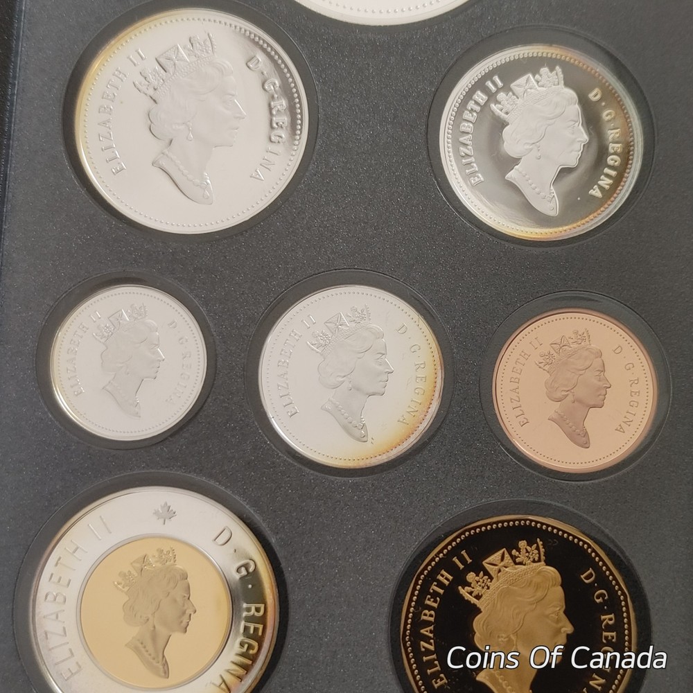 1997 Canada Silver Proof Set - Rainbow Toned Coins - Impressive! #coinsofcanada