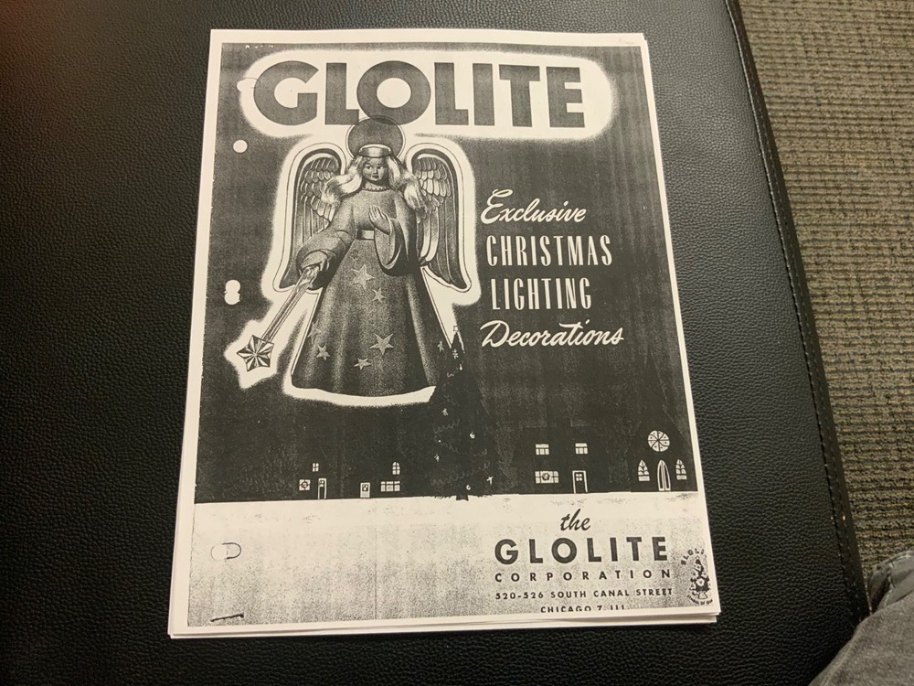 COPY GLOLITE CHRISTMAS LIGHTING CATALOGUE-1949