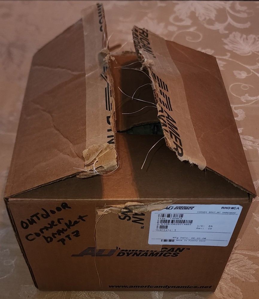 American Dynamics RHOWCA Outdoor/Indoor Corner Mount Bracket Suitable for Camera
