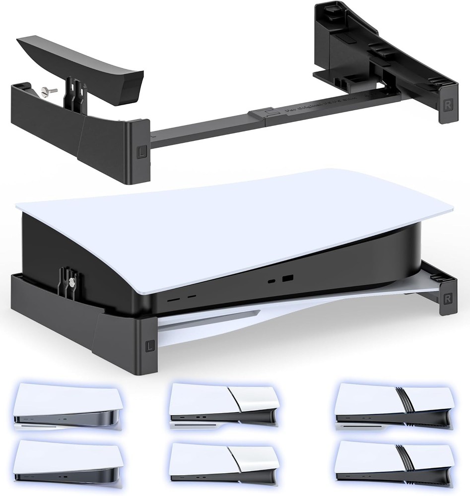 PS5/ Slim/Pro Horizontal Stand for Disc & Digital Console, Stable PS5 Accessorie