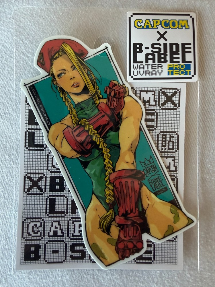 Capcom x B-Side Label Cammy Waterproof Sticker US SELLER