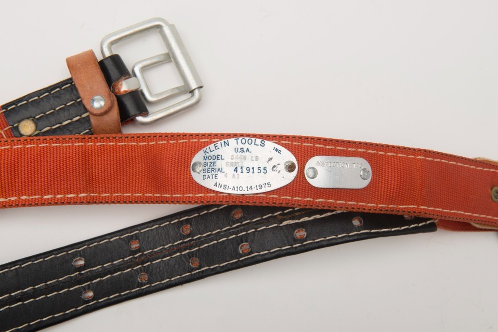 1981 KLEIN TOOLS Model # 5446LB Lineman Belt with Positioning Strap