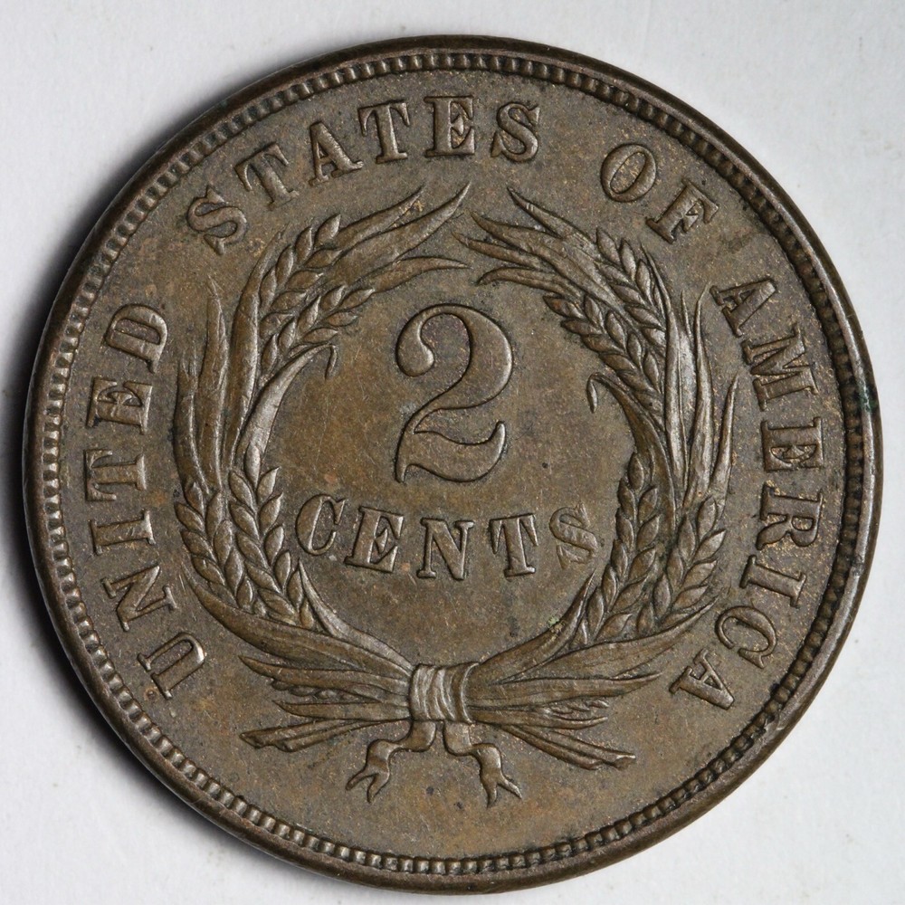 1865 Two Cent Piece UNC *UNCIRCULATED* MS E184 SRBJ