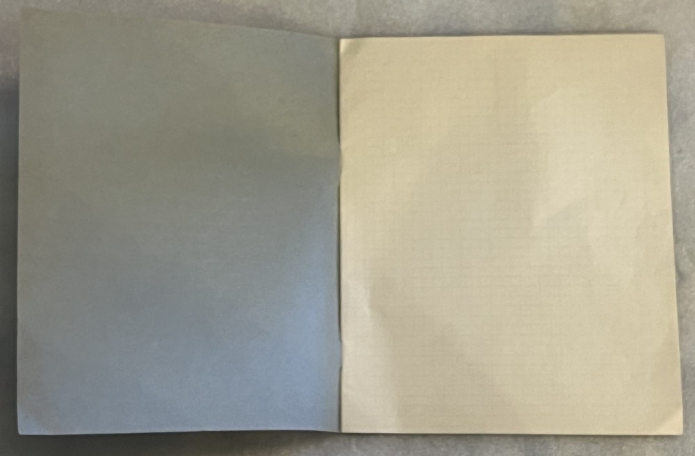 Vtg Soviet Russian Blank School 12 Sheets Notebook Notepad w/ Drying Tissue USSR