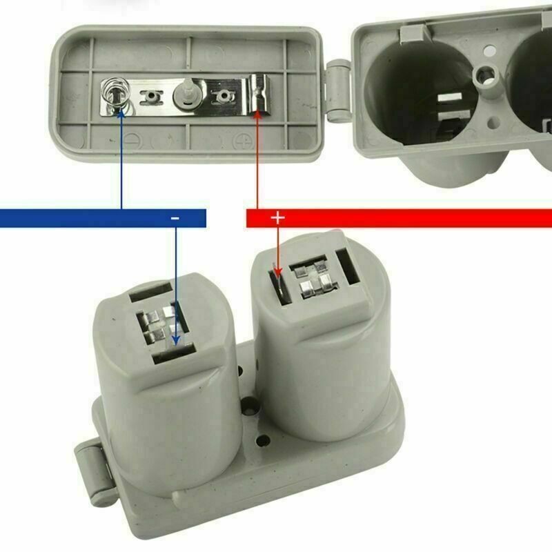 2PCS Water Heater Box Parts Double Compartment Battery Case For Gas Water Heater