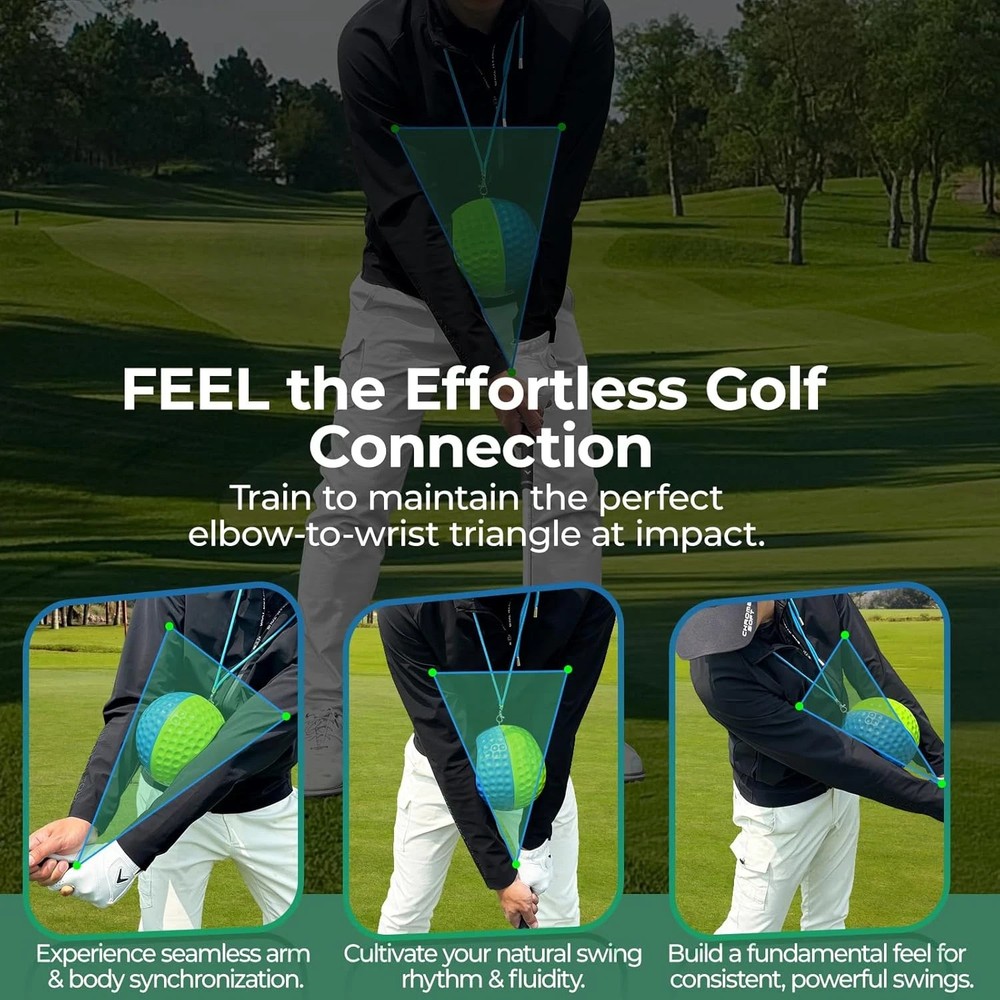Golf Training Aid Ball for Impact Precision & Consistent Swings - Master Body Co