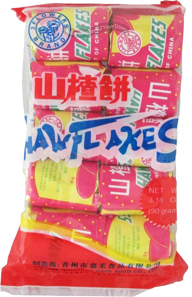 3 Flowers Brand Haw Flakes 3.18 oz