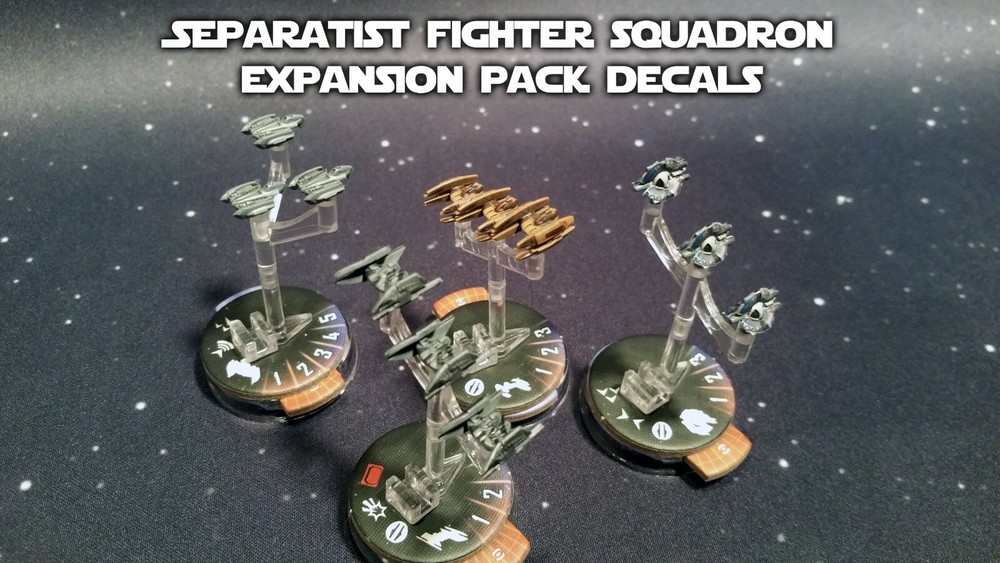 Star Wars Armada Decals for SEPARATIST FIGHTER SQUADRONS Expansion Pack