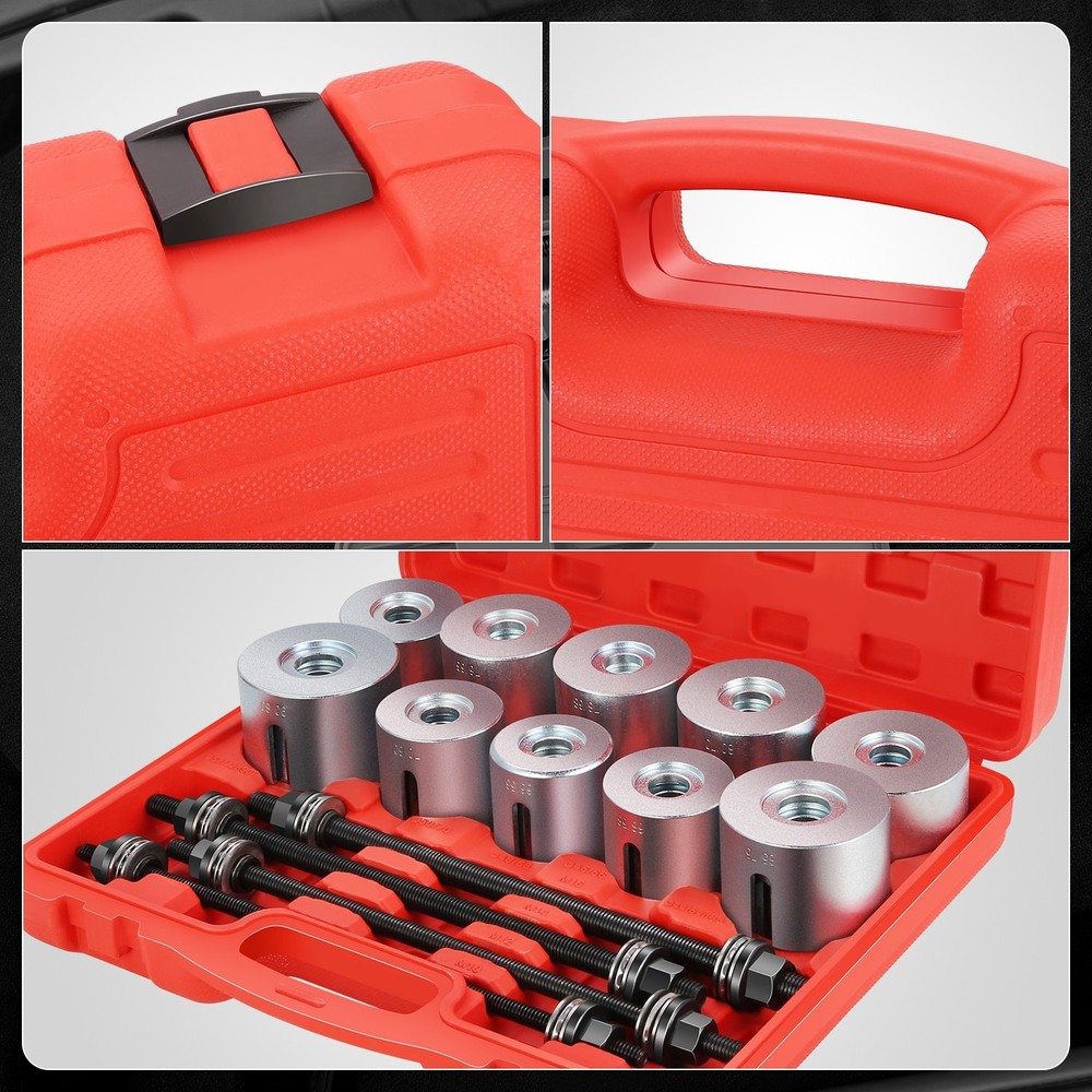 27 PCS Universal Press & Pull Sleeve Kit Bush Bearing Removal Insertion Tool Kit
