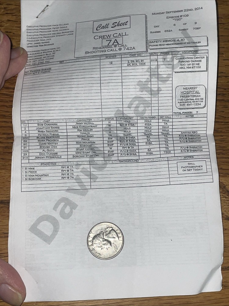 Better Call Saul Original Jeans for Clarence (Man Mountain) W/ Pocket Script COA