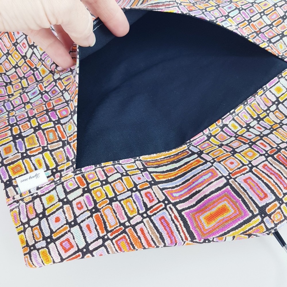 Peg Bag Handmade Multi-Coloured Abstract Print Lined Laundry Clothes Peg Holder