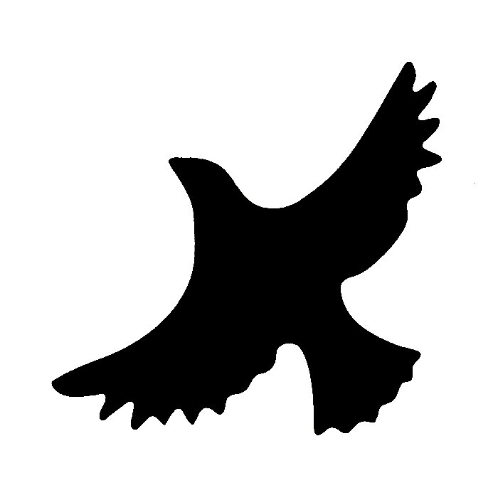 Really Great Stencils, Mini, Bird in Flight 1,  3",  Silhouette, Flying, Soaring