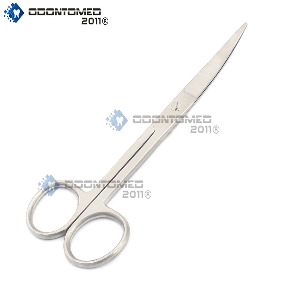 ODM Operating Dissecting Surgical Scissors 5.5" Curved Sharp Sharp Blades