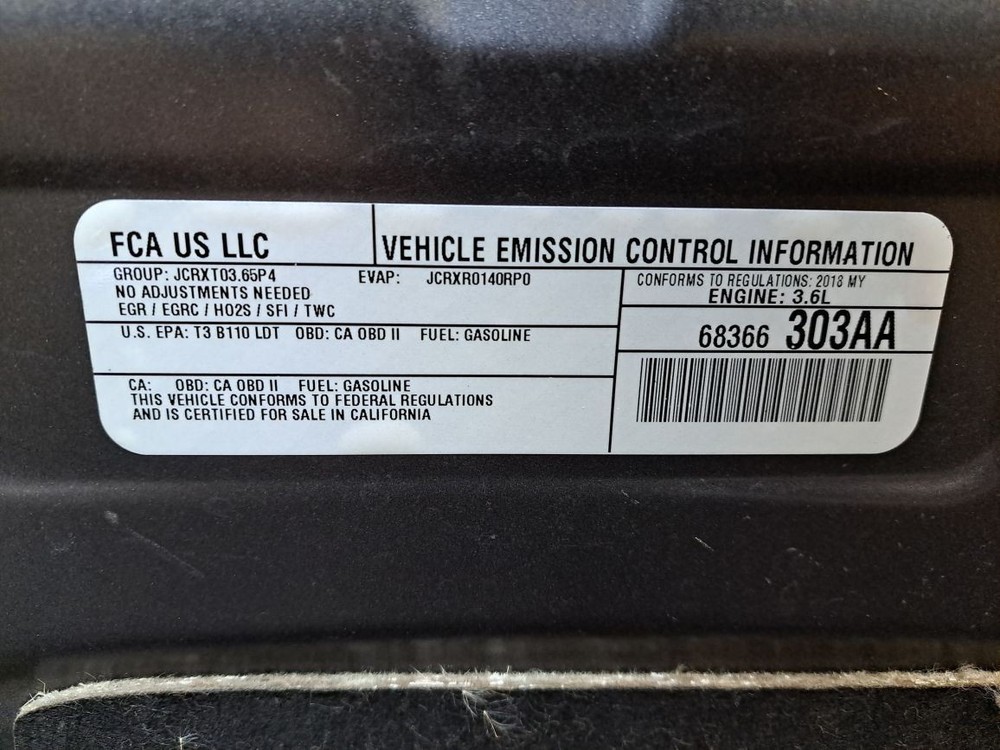 Rear 2018 Pacifica Camera/Projector Sku#4426934