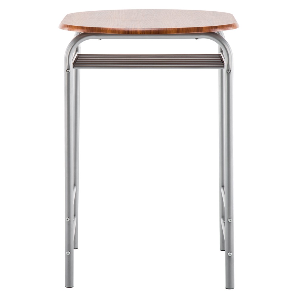 Brown Wood Grain PVC Breakfast Table (One Table and Two Chairs)