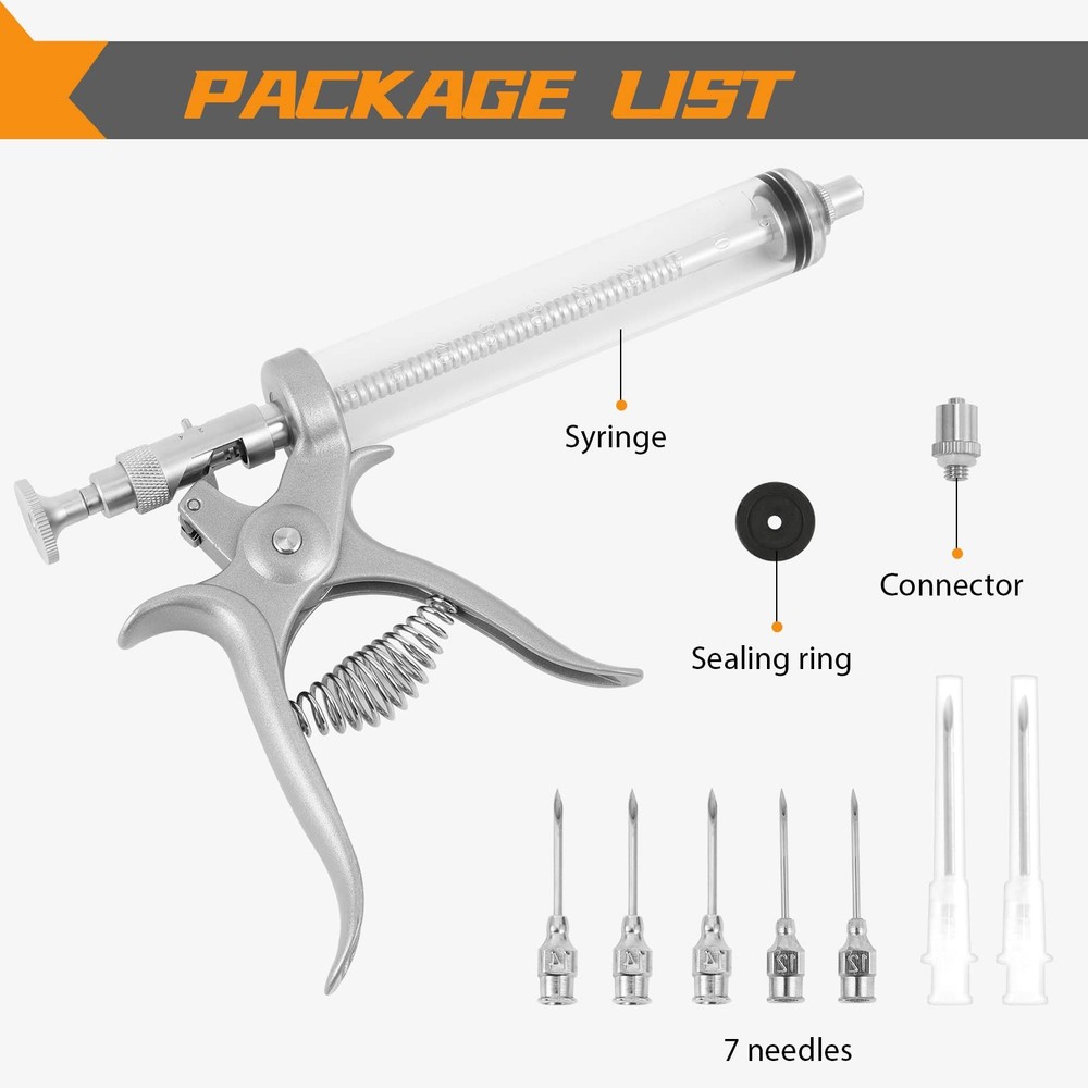 Proshine 50ml Continuous Plastic Syringe