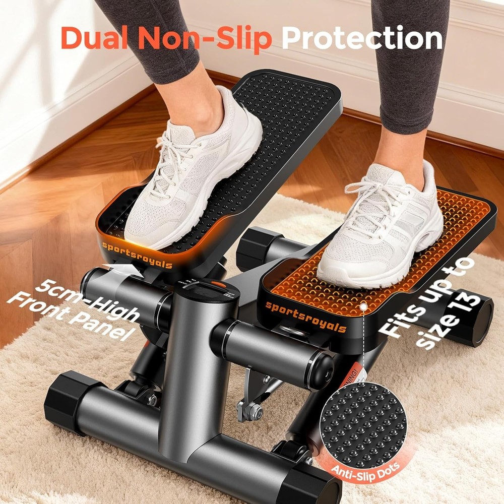 Stair Stepper,Twist/Mini Stepper for Exercise at Home,Step Machine with Resis...