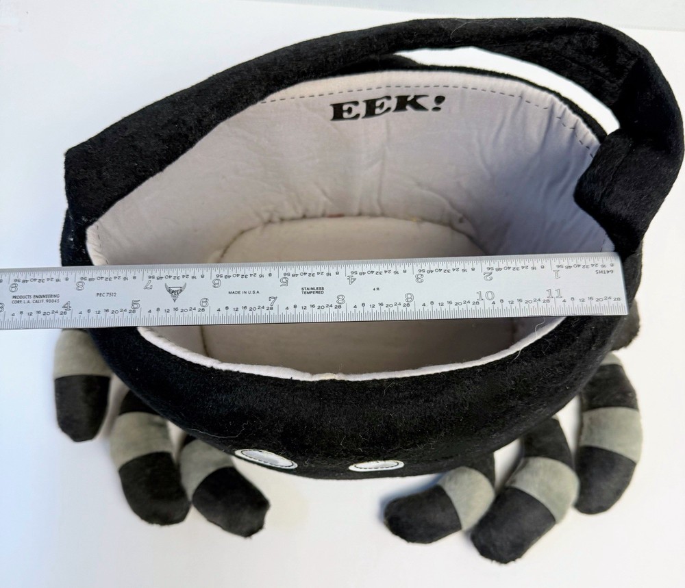 Eek! Spider Halloween Candy Basket Black Cute A15