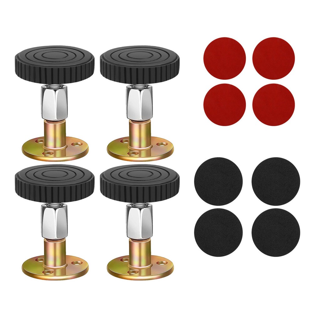 4Pcs Threaded Bed Frame Anti-Shake Tool 47-64mm Adjustable Headboard Stopper