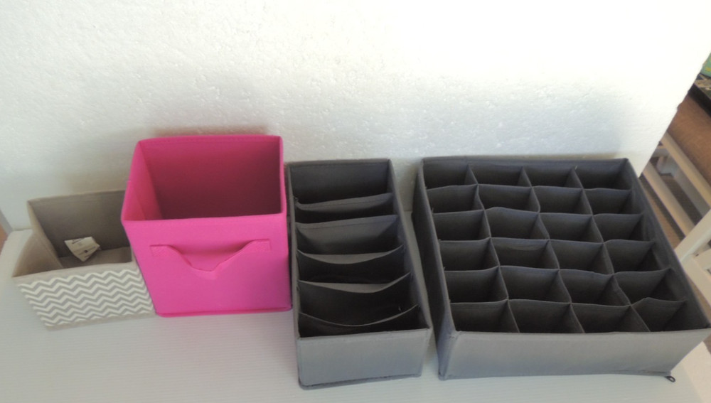 Sock Drawer Organizer Divider , underwear, closet organizer foldable 4 pc