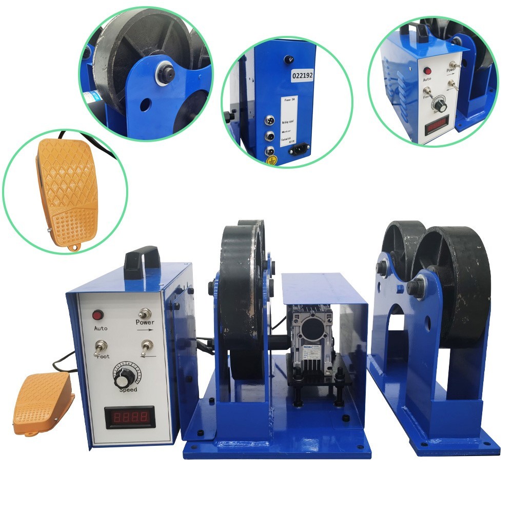 110V Iron Wheel Welding Rotary Rollers 125W