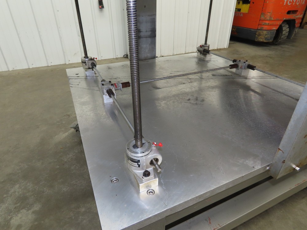 1" Aluminum Top Machine Base Weld Table 45x43" Work Bench Table Joyce Screw Jack