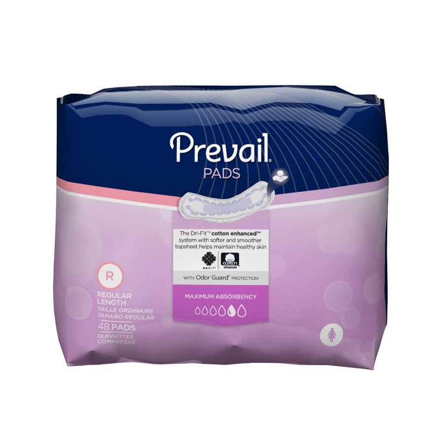 Prevail Bladder Control Pad, 11'' Length, Case of 192,  2 Pack