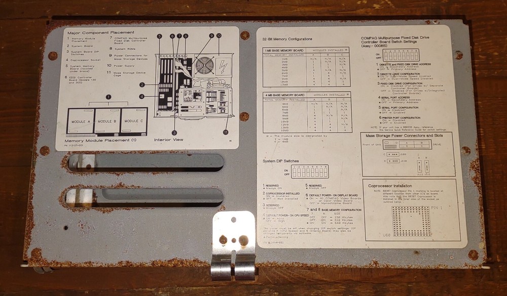 Compaq Deskpro 286 FDD Floppy Hard Disk drive CADDY