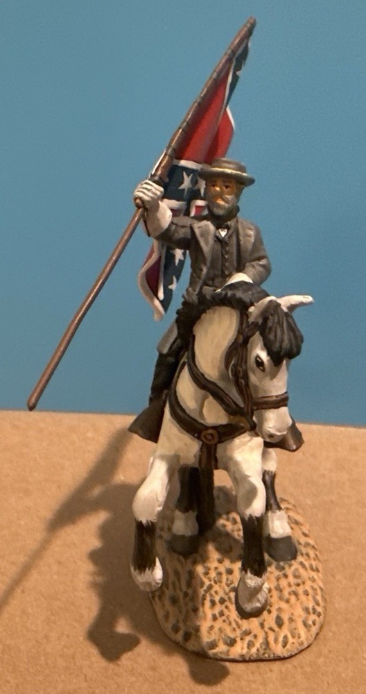 Frontline Figures ACP10 Civil War General Robert E Lee Mounted Flag Retired