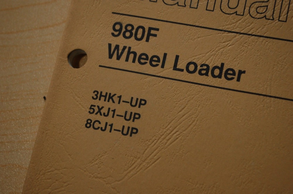 CAT Caterpillar 980F Wheel Loader Operation Maintenance Operator Owner Manual