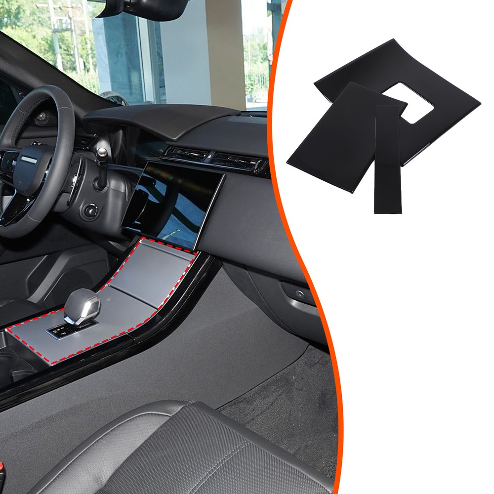 ABS Gloss Black Console Gear Shift Panel Cover Trim For Range Rover Velar 2024+