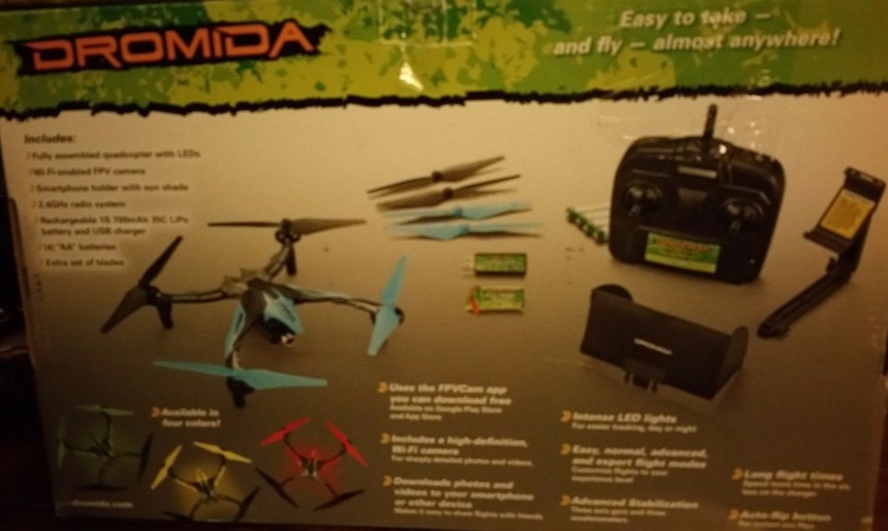 Dromida Ominus FPV UAV Quadcopter Drone RTF + HD Camera, Open Box deals, DIDE02