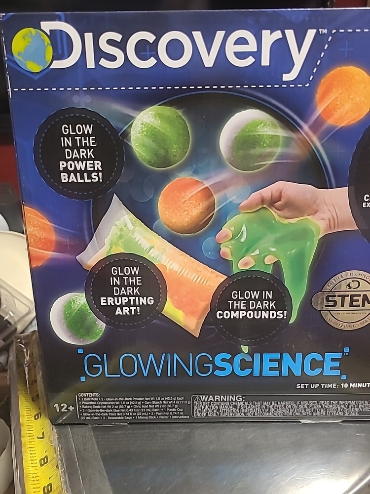 Discovery Kids GLOWING Science Experiment Kit Educational Learn Gift NIB