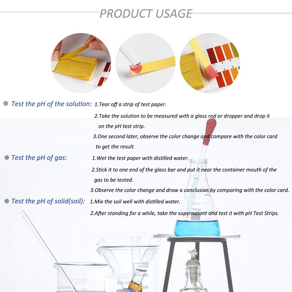 Ph Test Strips, 320PCS Full Range -14 Litmus Paper Ph Soap Making Testing Strips