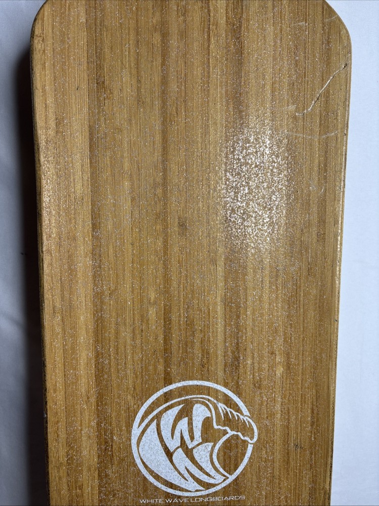 White Wave Longboard - 41” Inches - Hellion 2 Bearings - Hoolighn Wheels