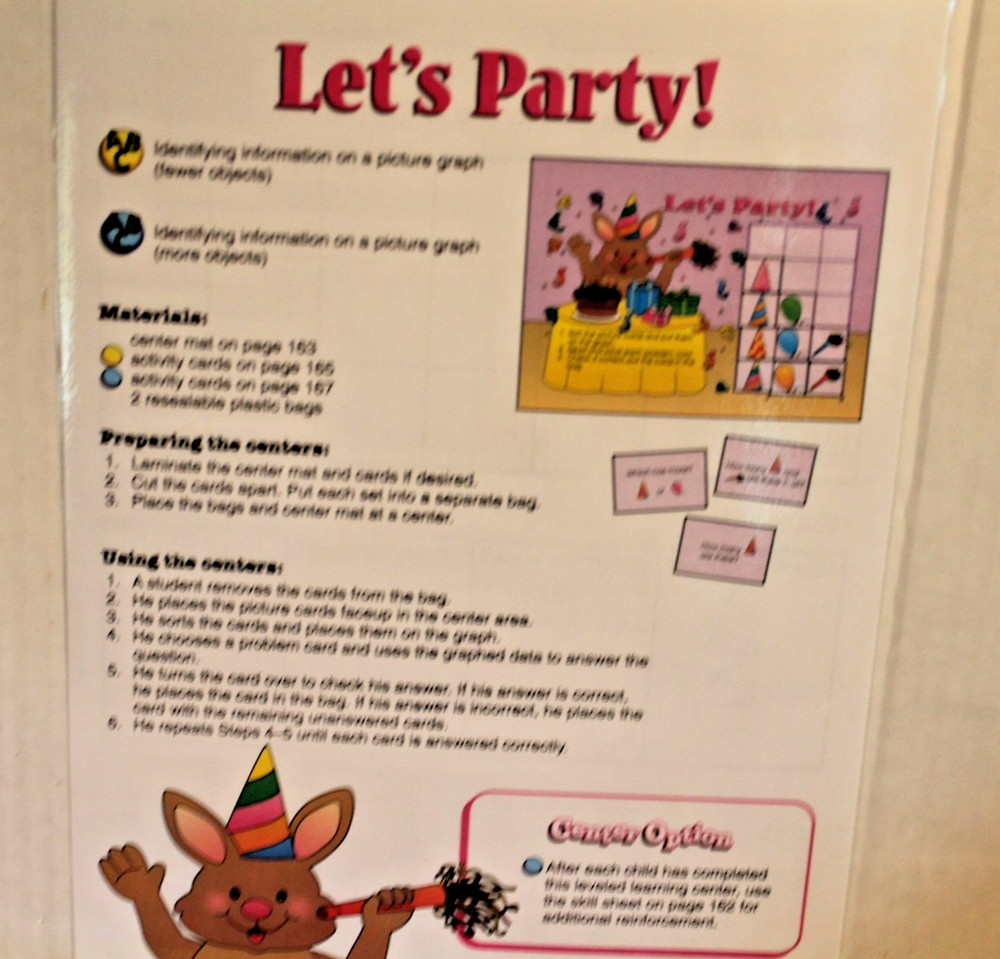 "Let's Party" Picture Graphs Math Graphing Educational Learning Activity Grade 1