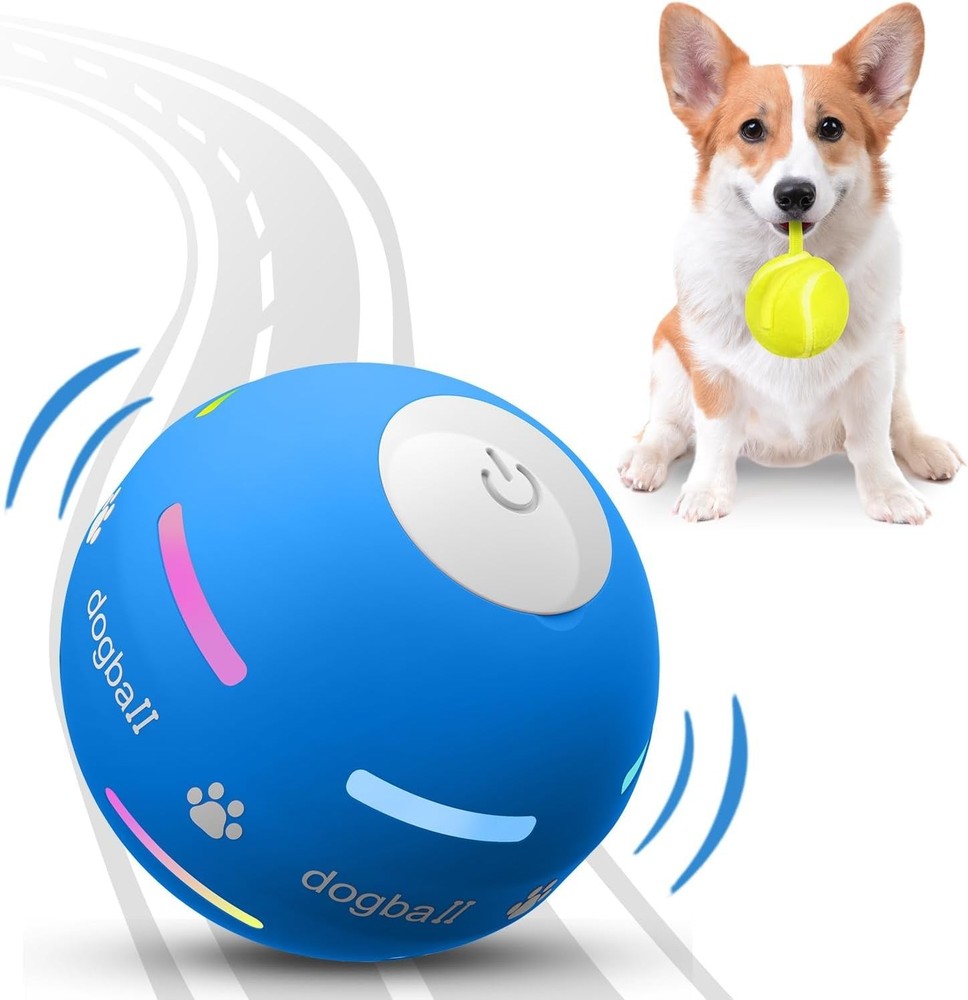 Upgraded Motion-Activated Interactive Dog Ball - Durable & USB Rechargeable