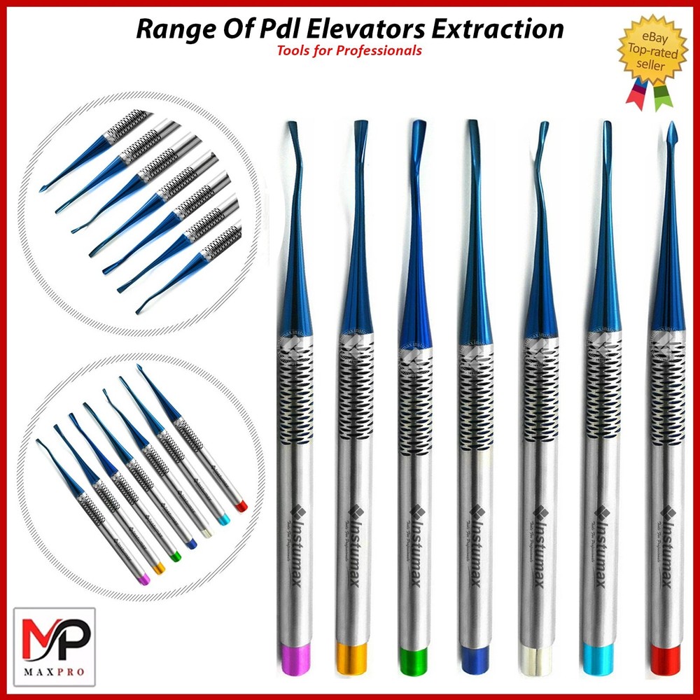 Dental Luxating Elevators & PDL Periotome Extraction Kit Root Extracting Tools