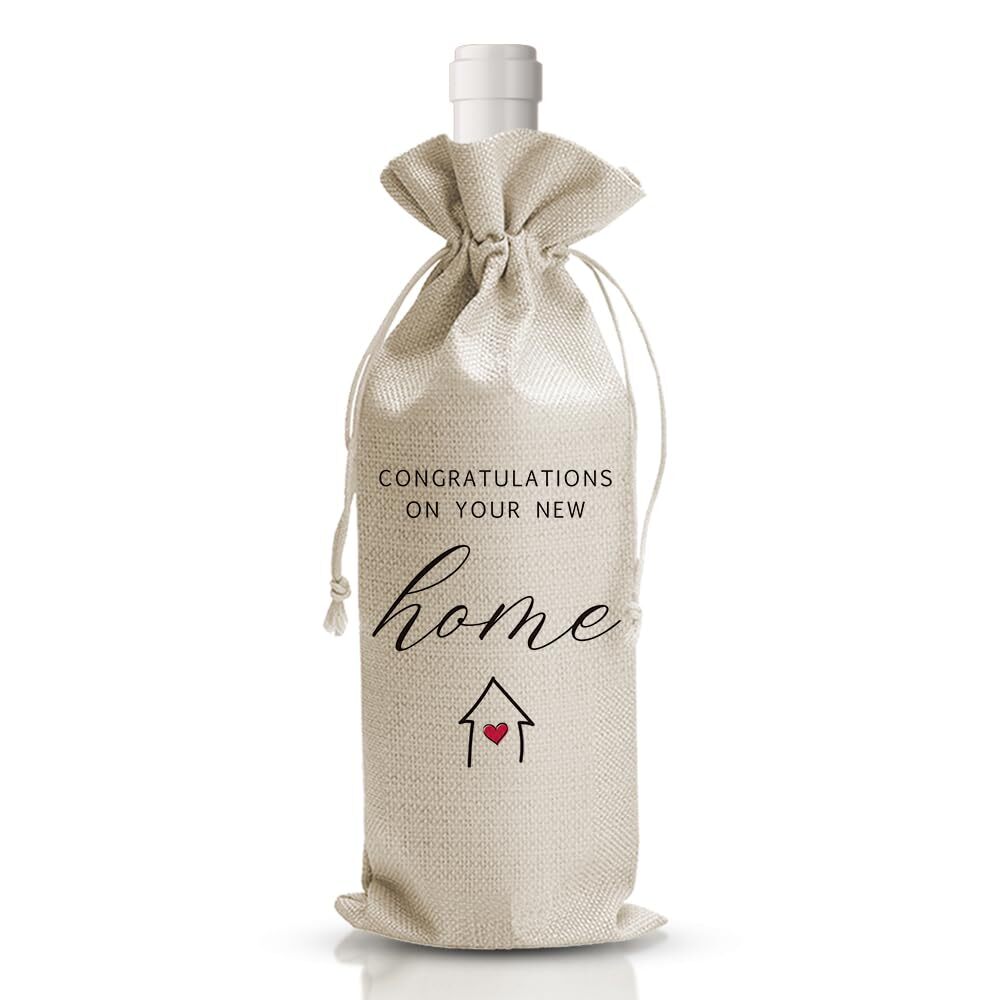 New Home Wine Gift Bag Realtor Client Housewarming Congratulations Present