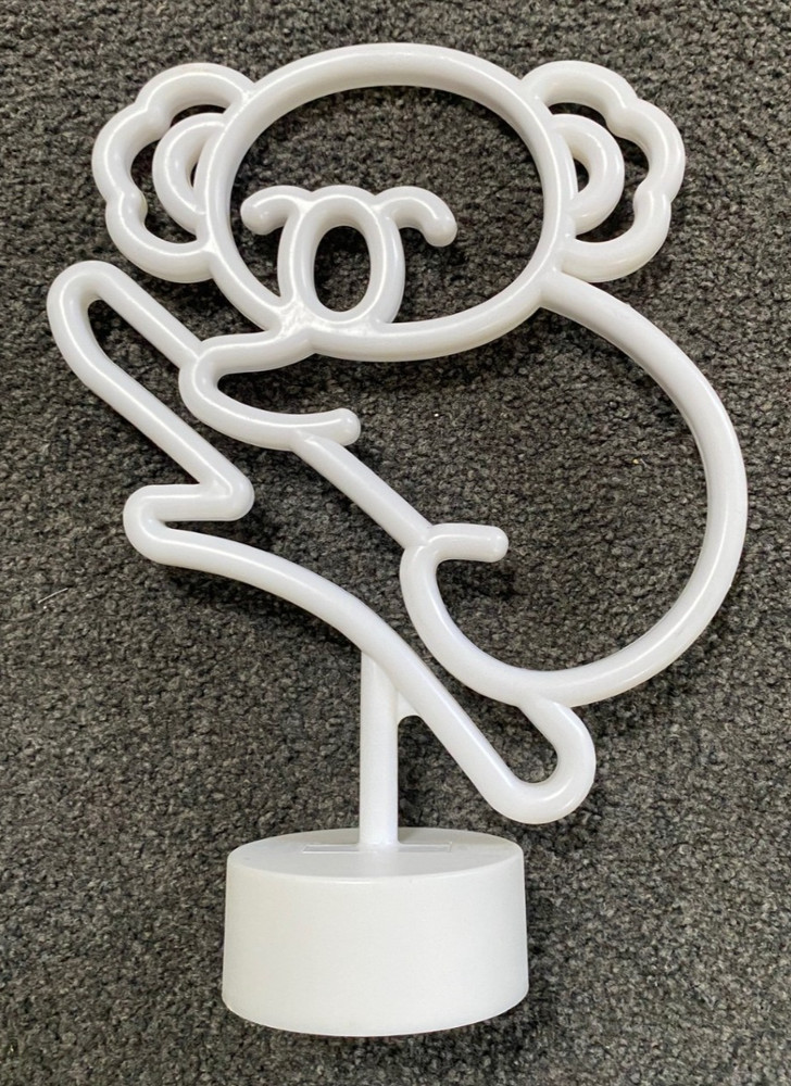 Koala Neon Light On Stand 29cm