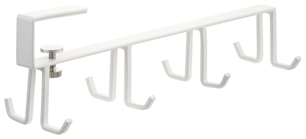 Under cupboard kitchen tool hook plate white 2441